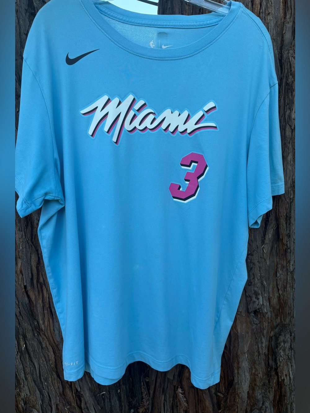 Nike Miami Heat Wade #3 Vice City Dri Fit Tee XL